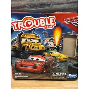Disney Pixar Cars 3 Trouble Board Game Pop-O-Matic Hasbro C1772 Complete